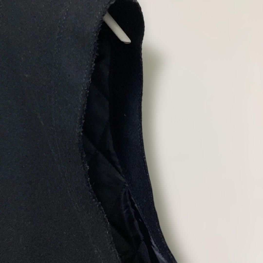 BACCA 黒ダブルクロスヘビーメルトン ミドルベスト36エディション別注色