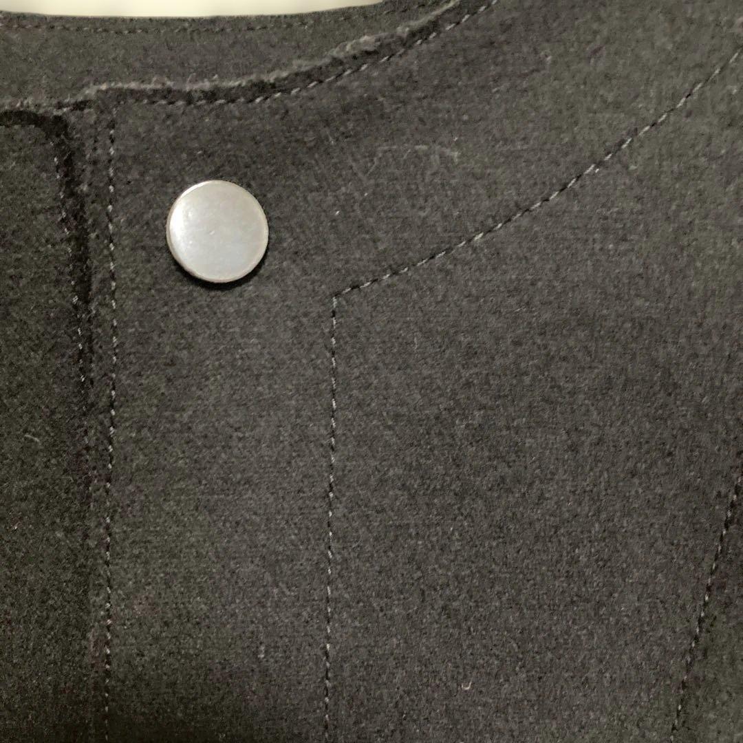 BACCA 黒ダブルクロスヘビーメルトン ミドルベスト36エディション別注色