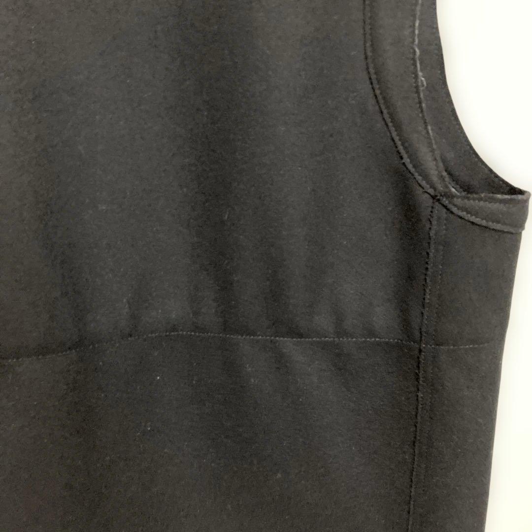 BACCA 黒ダブルクロスヘビーメルトン ミドルベスト36エディション別注色