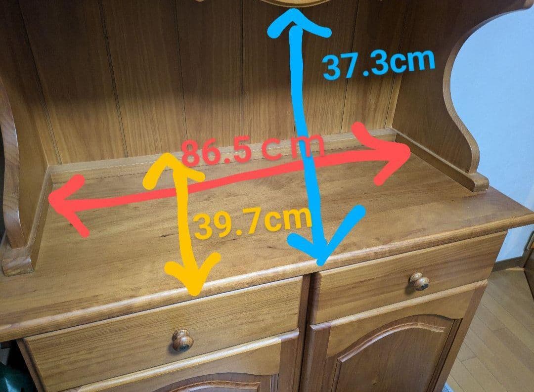 ゴンゴン　フランスベッド　Ticaカントリー　食器棚　カップボード♪