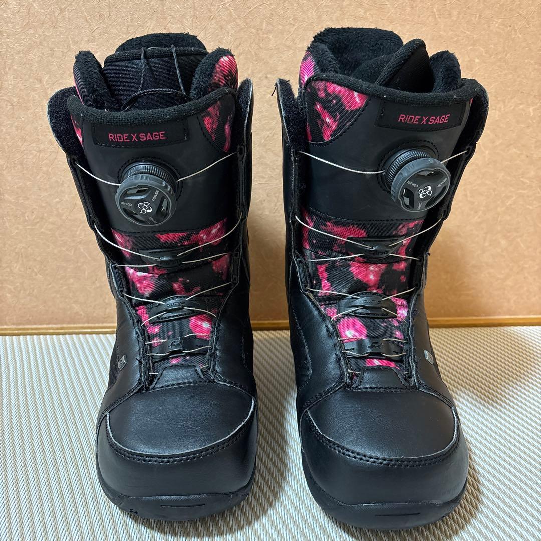RIDE SAGE スノーボードブーツ ブラック/ピンク