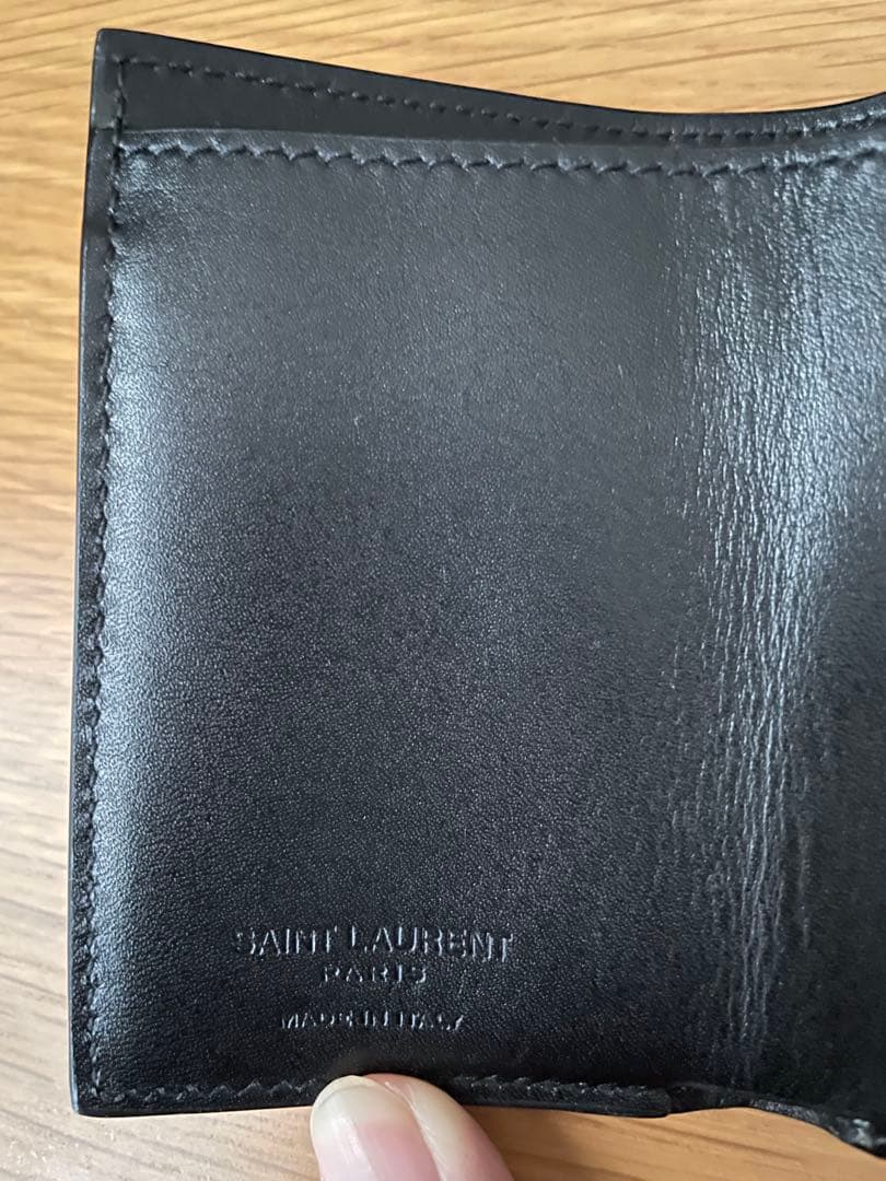 美品⭐️SAINT LAURENT メンズ タイニーウォレット 三つ折り財布