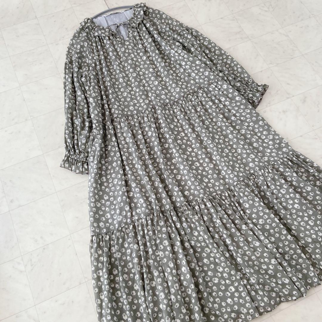 ✨極美品✨ハグオーワークロス&クロス果実プリント　ティアードワンピース雅姫さん