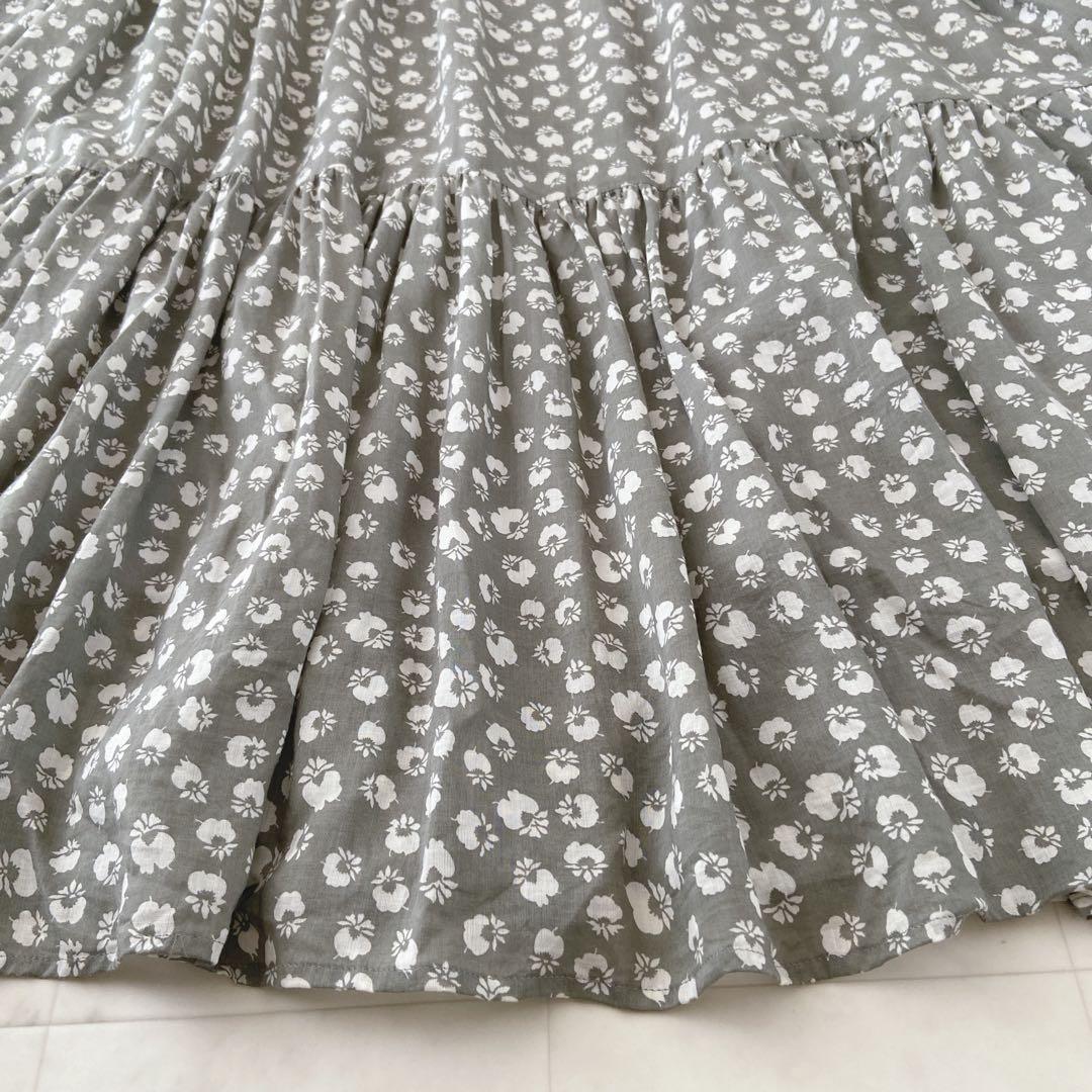 ✨極美品✨ハグオーワークロス&クロス果実プリント　ティアードワンピース雅姫さん