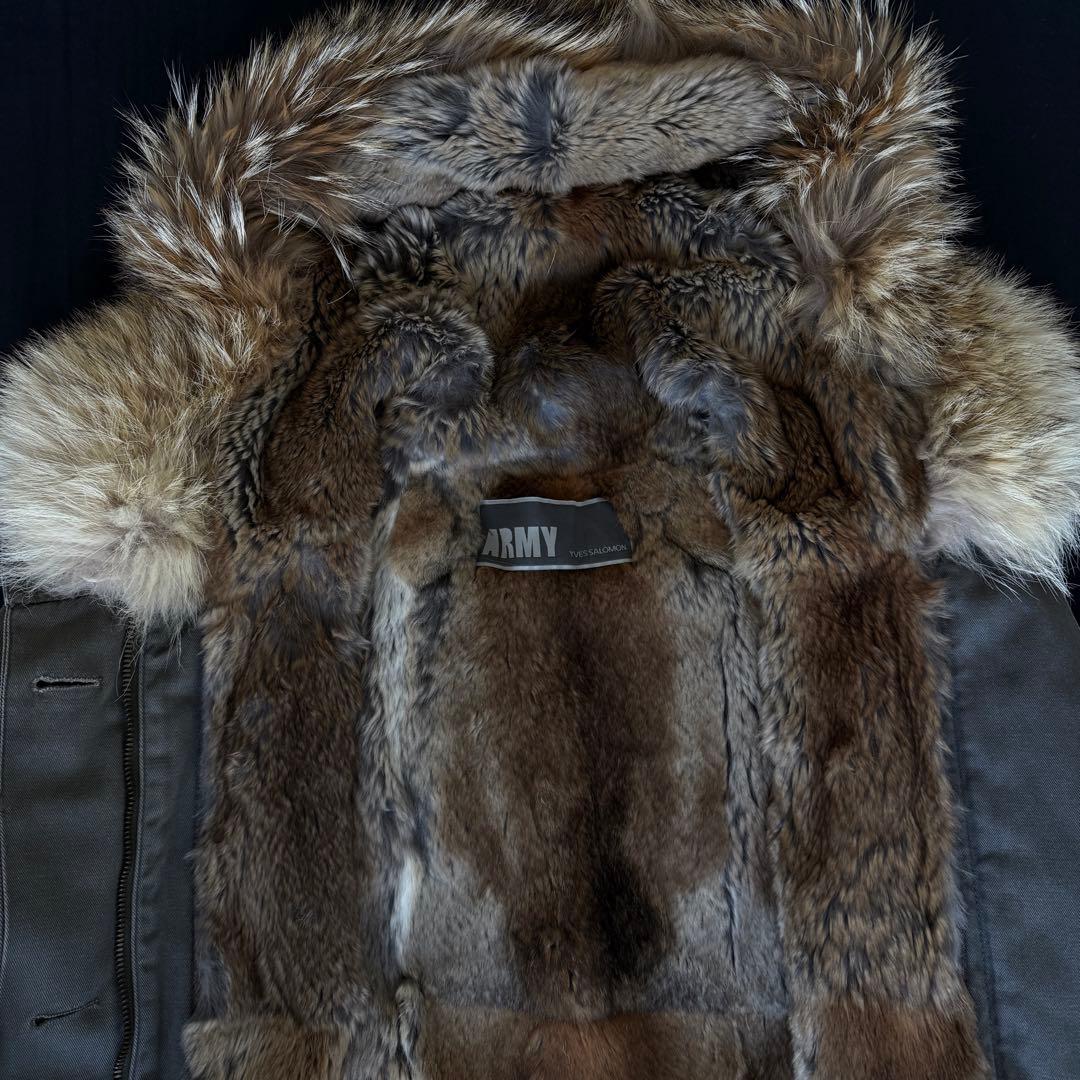ジャケット・アウター Yves Salomon fur military coat