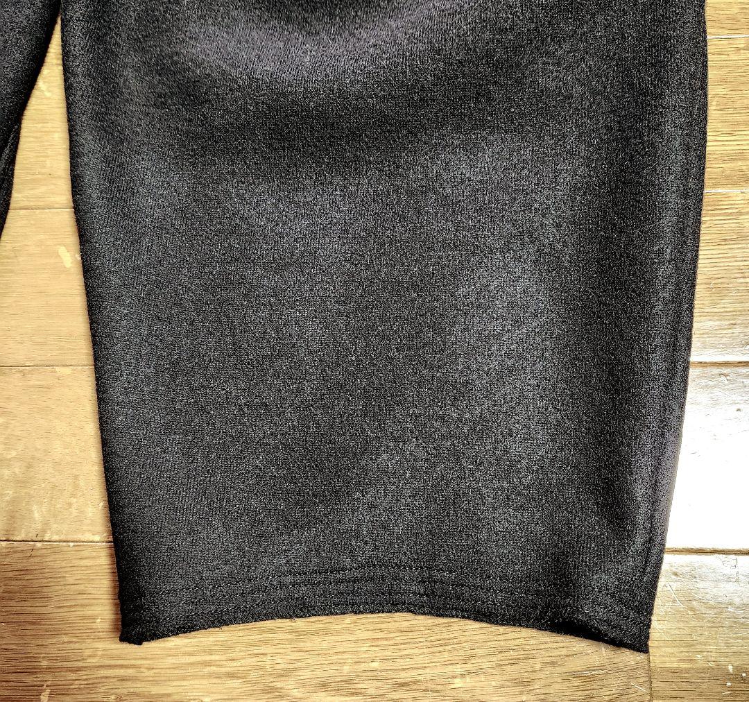 モナリザ　バルーンパンツ　圧縮ウールニット黒