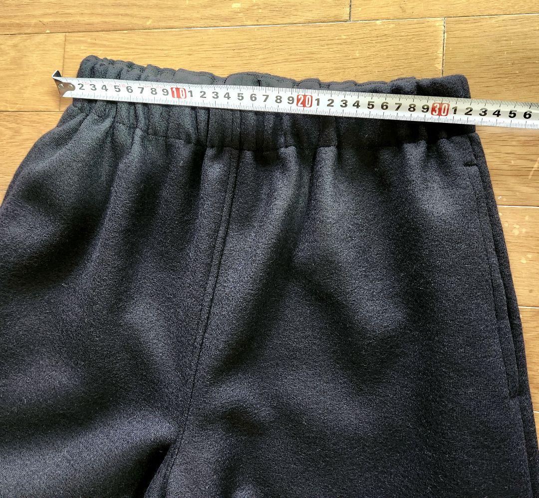 モナリザ　バルーンパンツ　圧縮ウールニット黒