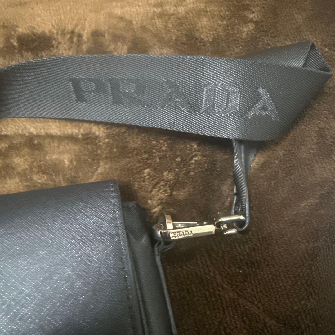 早い者勝ち！PRADA サフィアーノレザーブラックショルダーバッグ