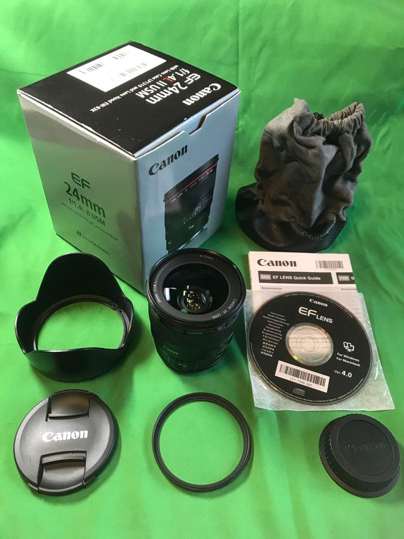 Canon EF24mm F1.4L Ⅱ USM 専用フード付き