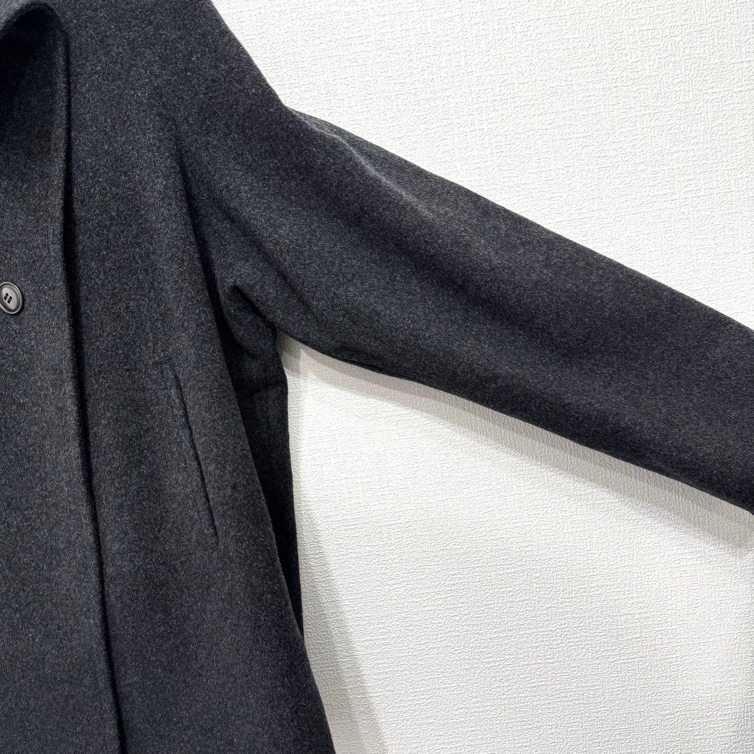 Y's ワイズ ヨウジヤマモト カシミヤ混 ウール 変形コート グレー杢