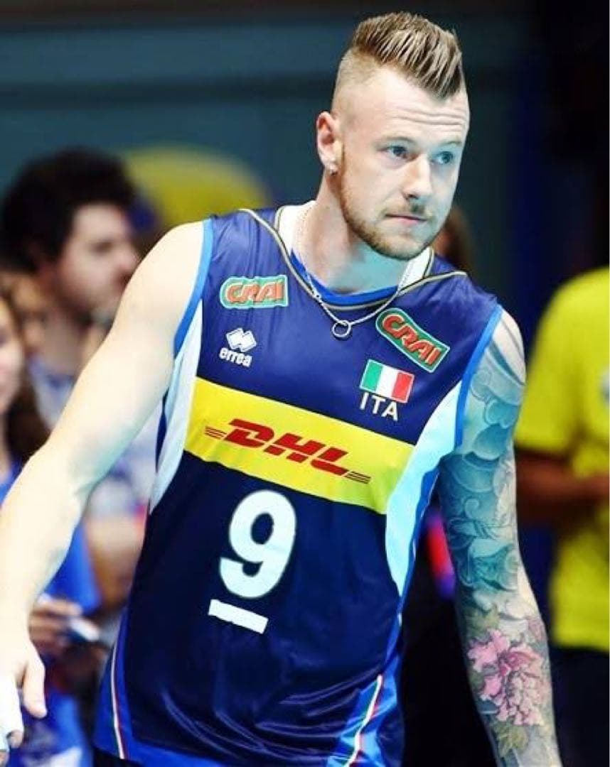 バレーボールイタリア代表 イバン・ザイツェフ選手 直筆サイン入りTシャツ