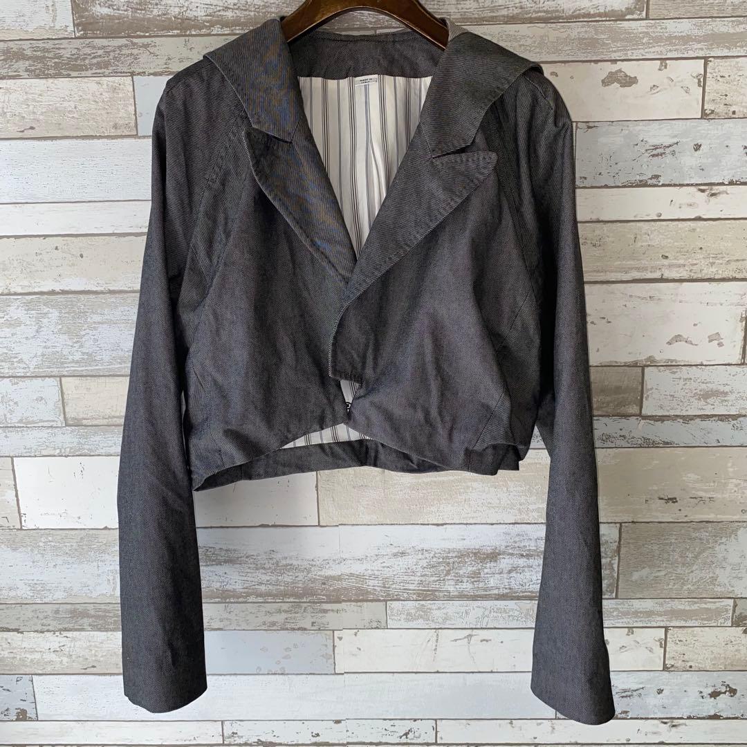 hussein chalayan ショート丈 フーデッドジャケット size42