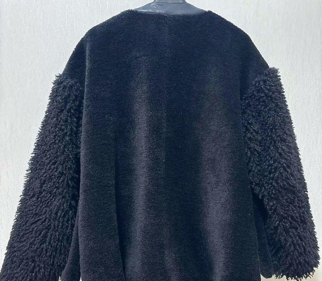 （5日まで出品）LASUD スリットロゴボアブルゾン