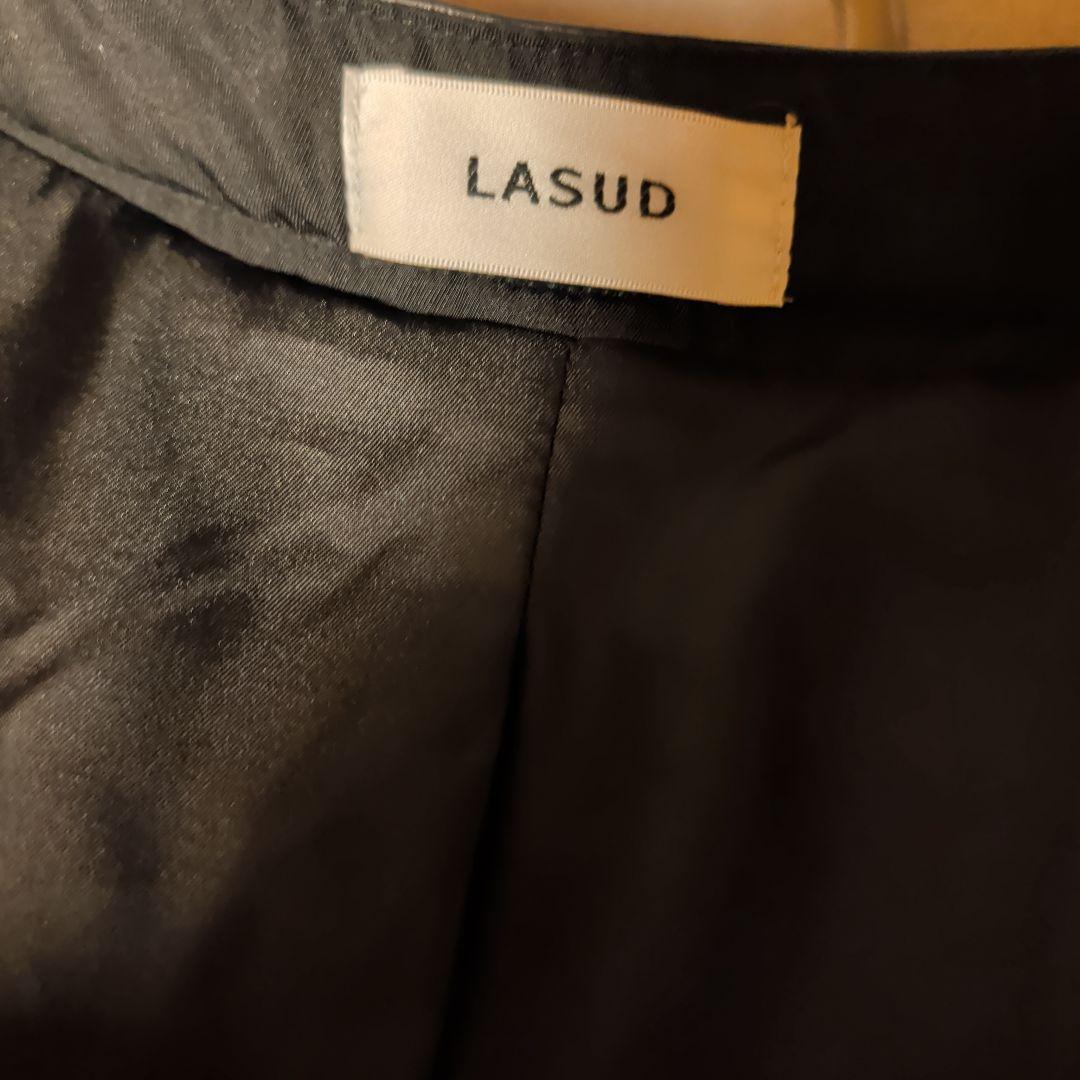 （5日まで出品）LASUD スリットロゴボアブルゾン