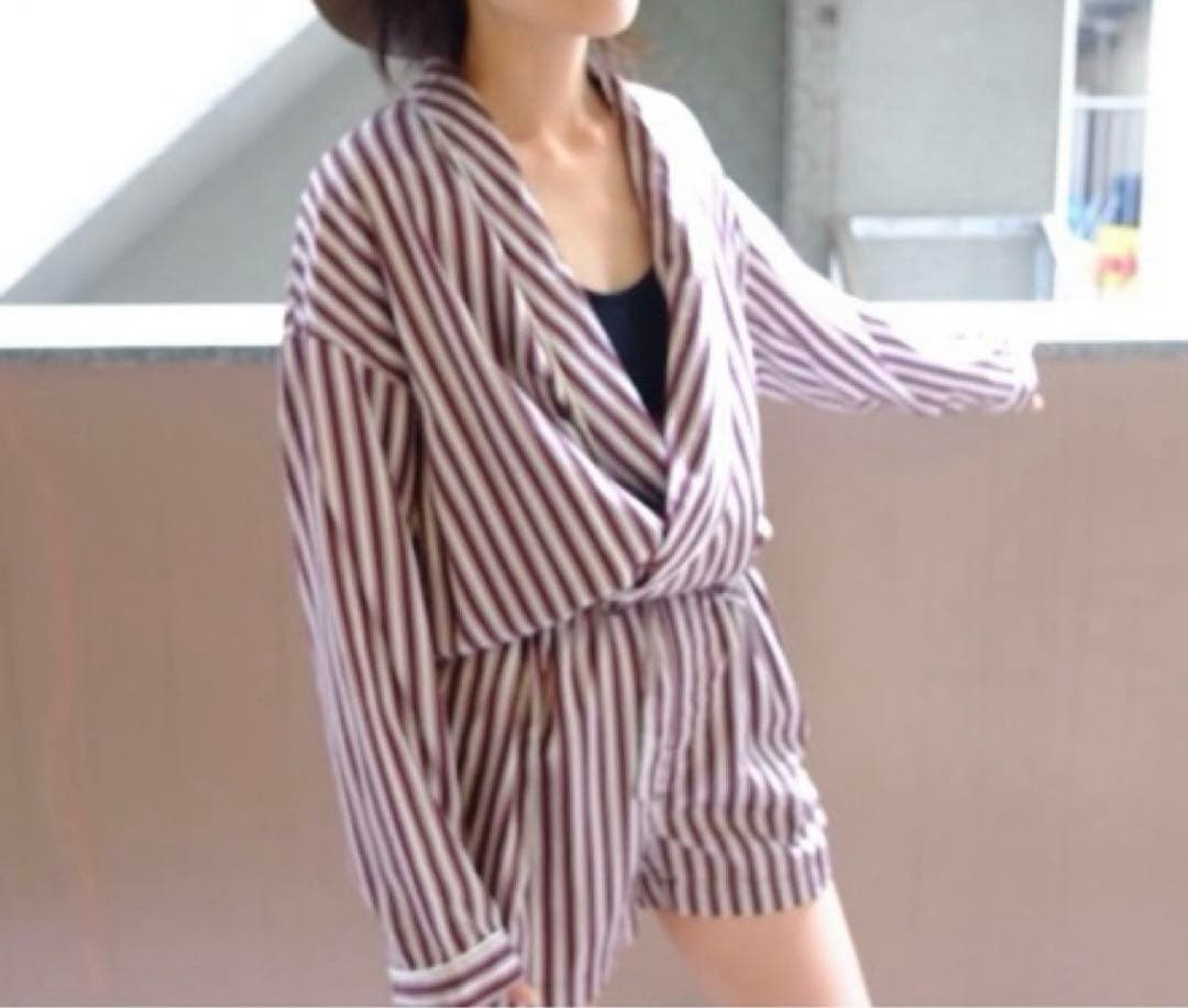 jonnlynx ジョンリンクス ジャンプスーツ オールインワン ストライプ