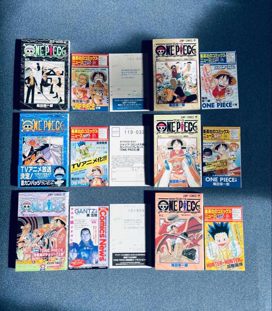 ワンピース　全巻初版　帯☆チラシ全巻 + MEGA ボーナス