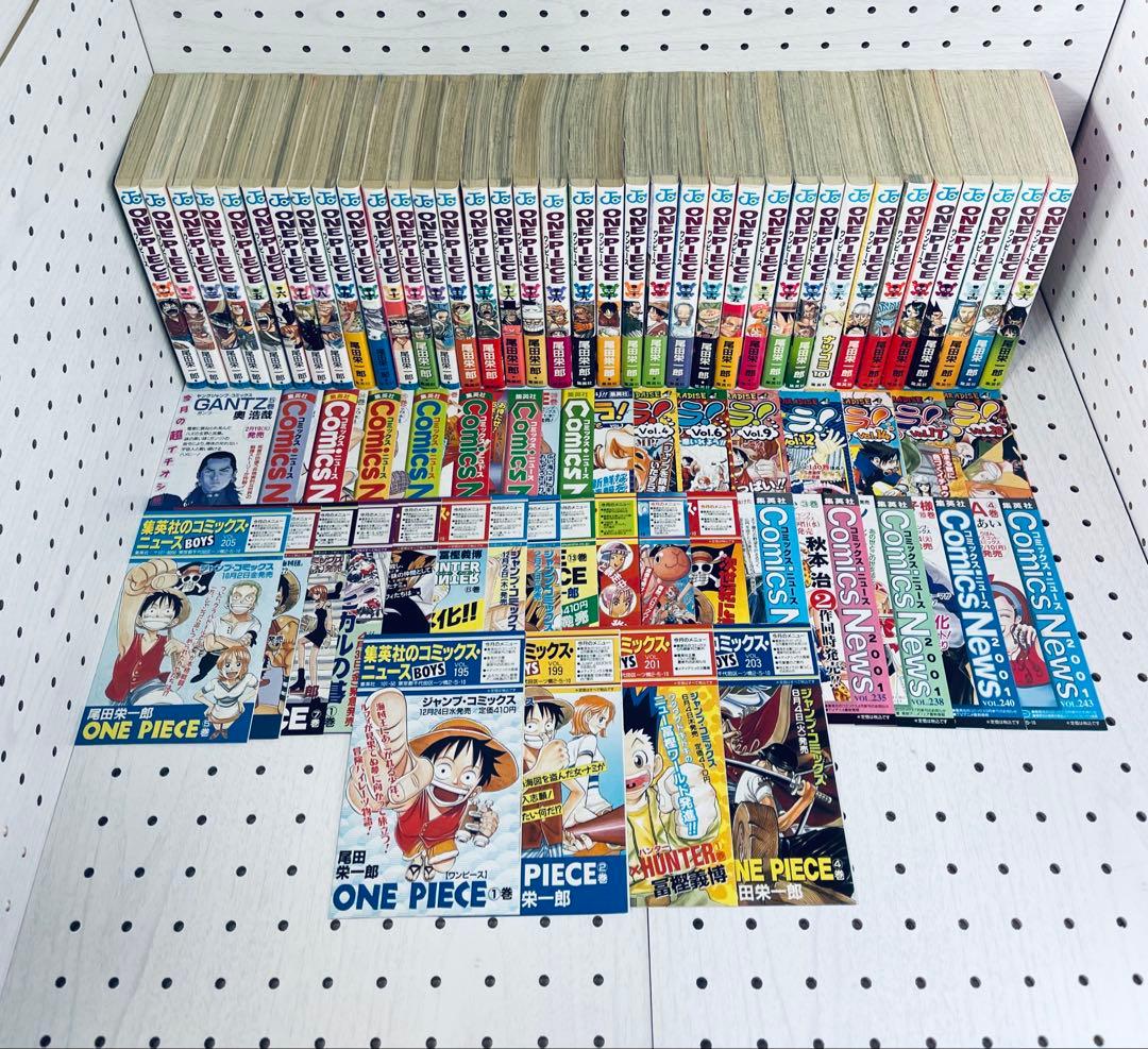 ワンピース　全巻初版　帯☆チラシ全巻 + MEGA ボーナス