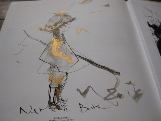 The Nemiri Book　Nicolas Nemiri　直筆サインイラスト