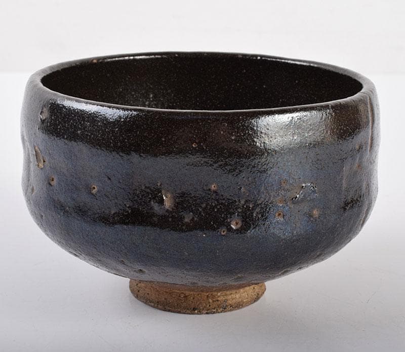 茶道具　楽吉左衛門　黒楽茶碗　共箱　M　R4013