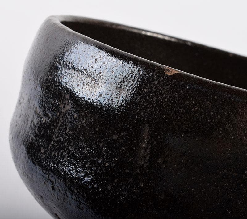 茶道具　楽吉左衛門　黒楽茶碗　共箱　M　R4013