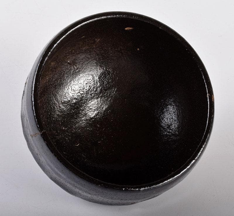 茶道具　楽吉左衛門　黒楽茶碗　共箱　M　R4013
