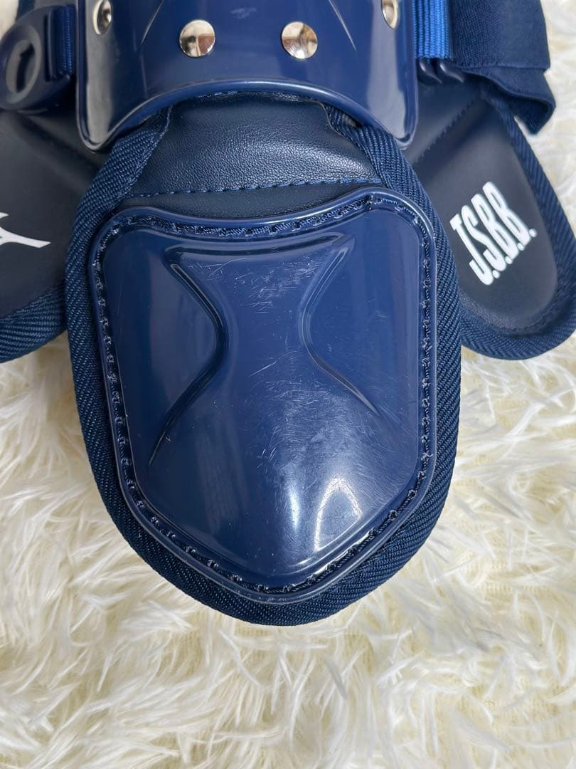 ミズノ ネイビー レガース 軟式用