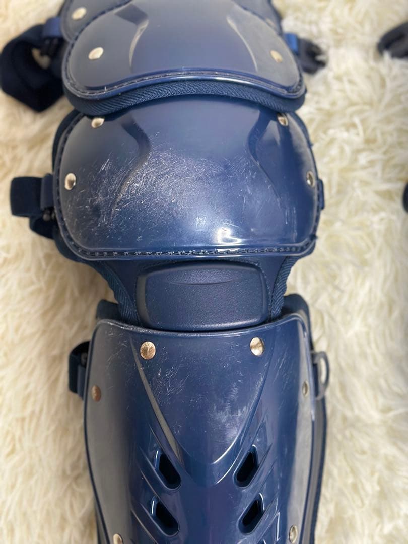 ミズノ ネイビー レガース 軟式用