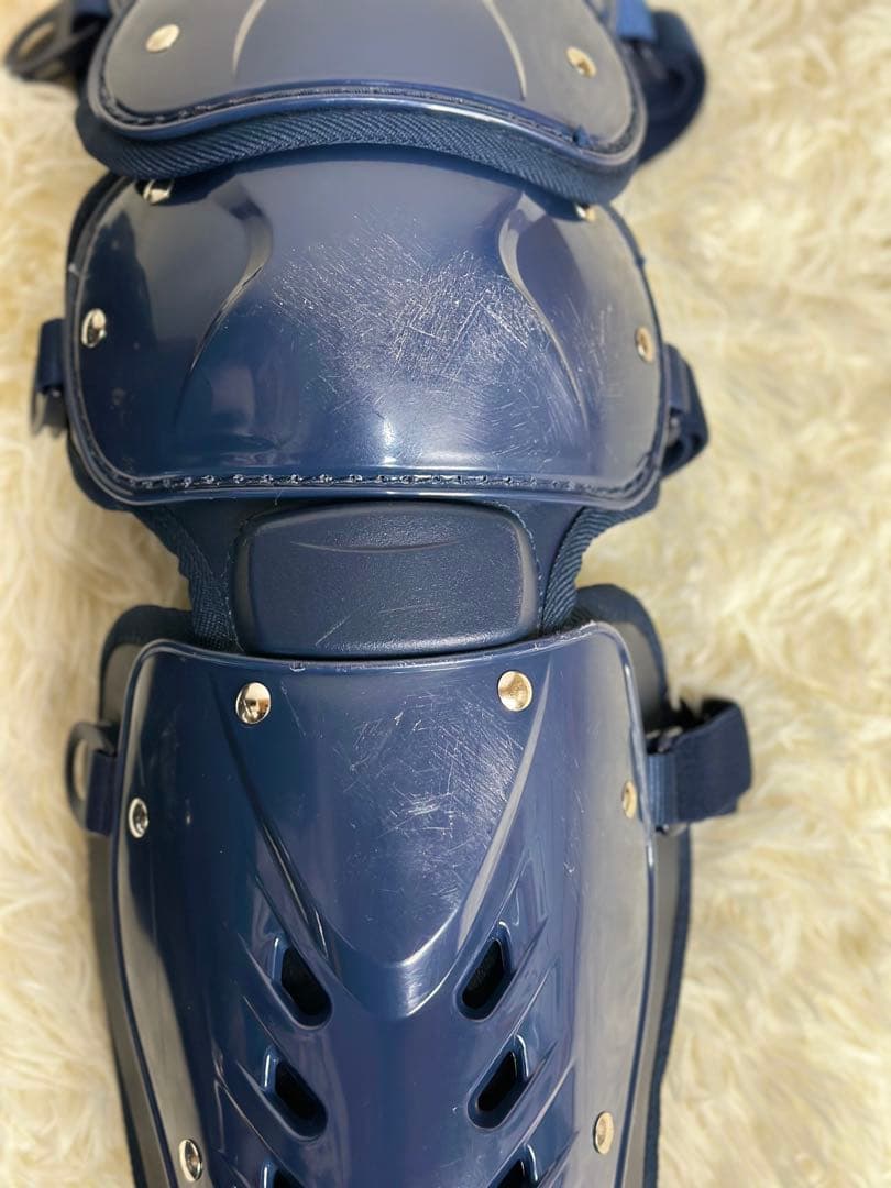 ミズノ ネイビー レガース 軟式用