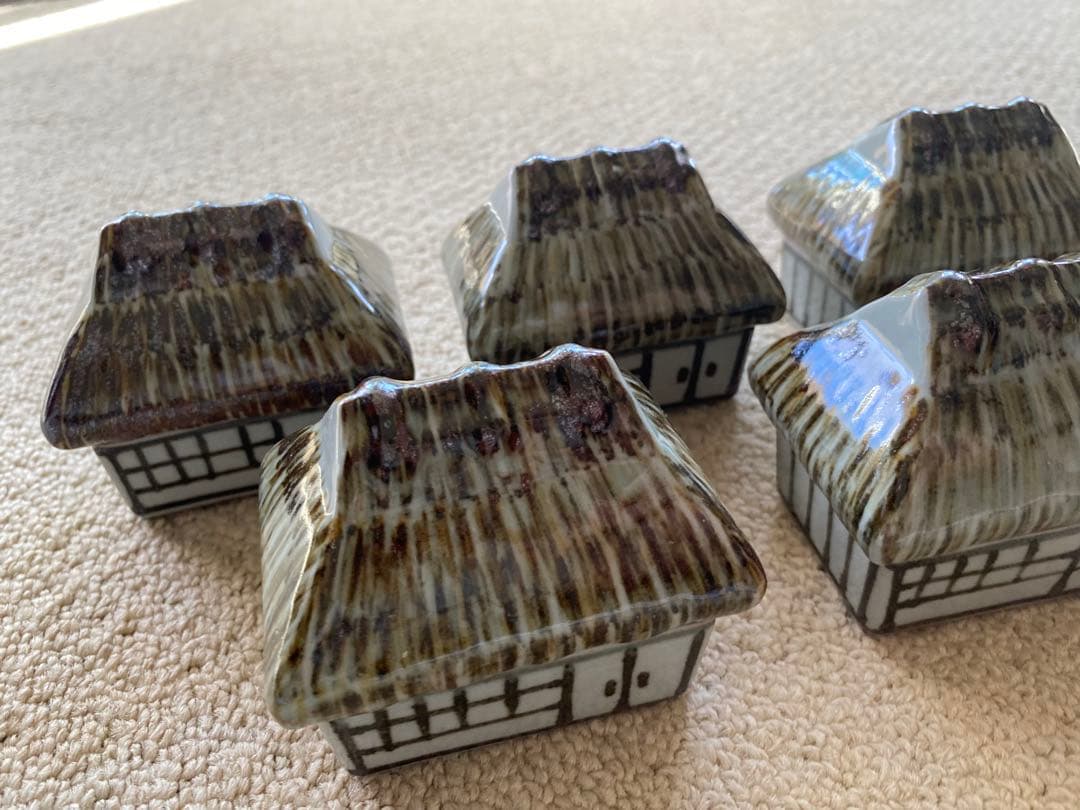 珍味入れ　京焼　田舎屋珍味入れ5客