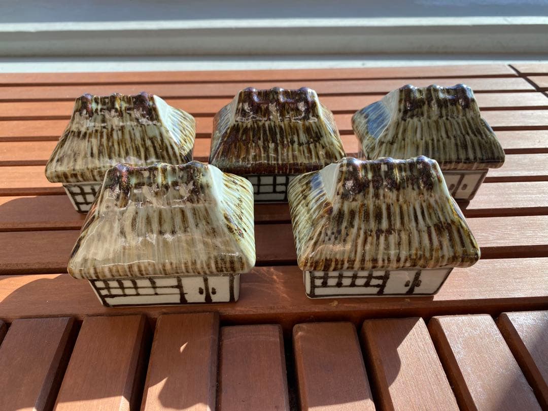 珍味入れ　京焼　田舎屋珍味入れ5客