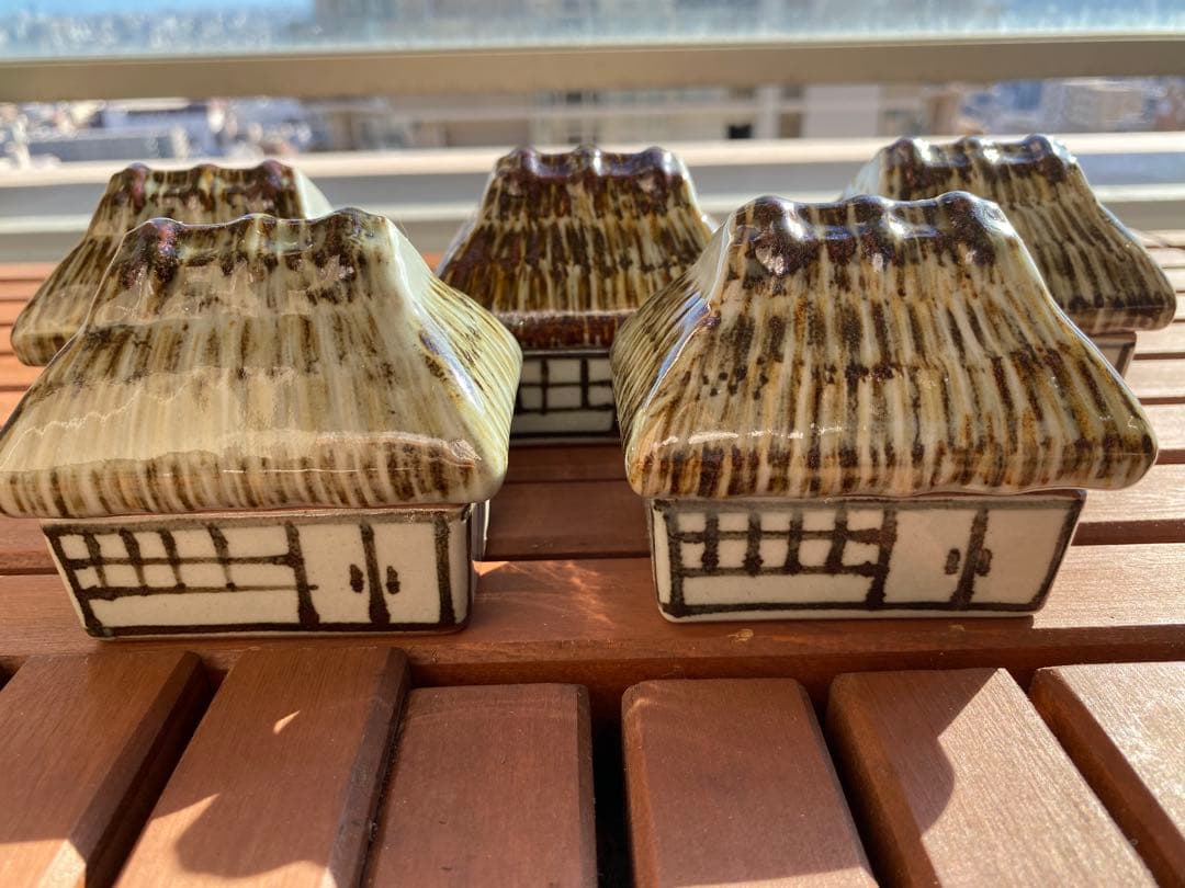 珍味入れ　京焼　田舎屋珍味入れ5客