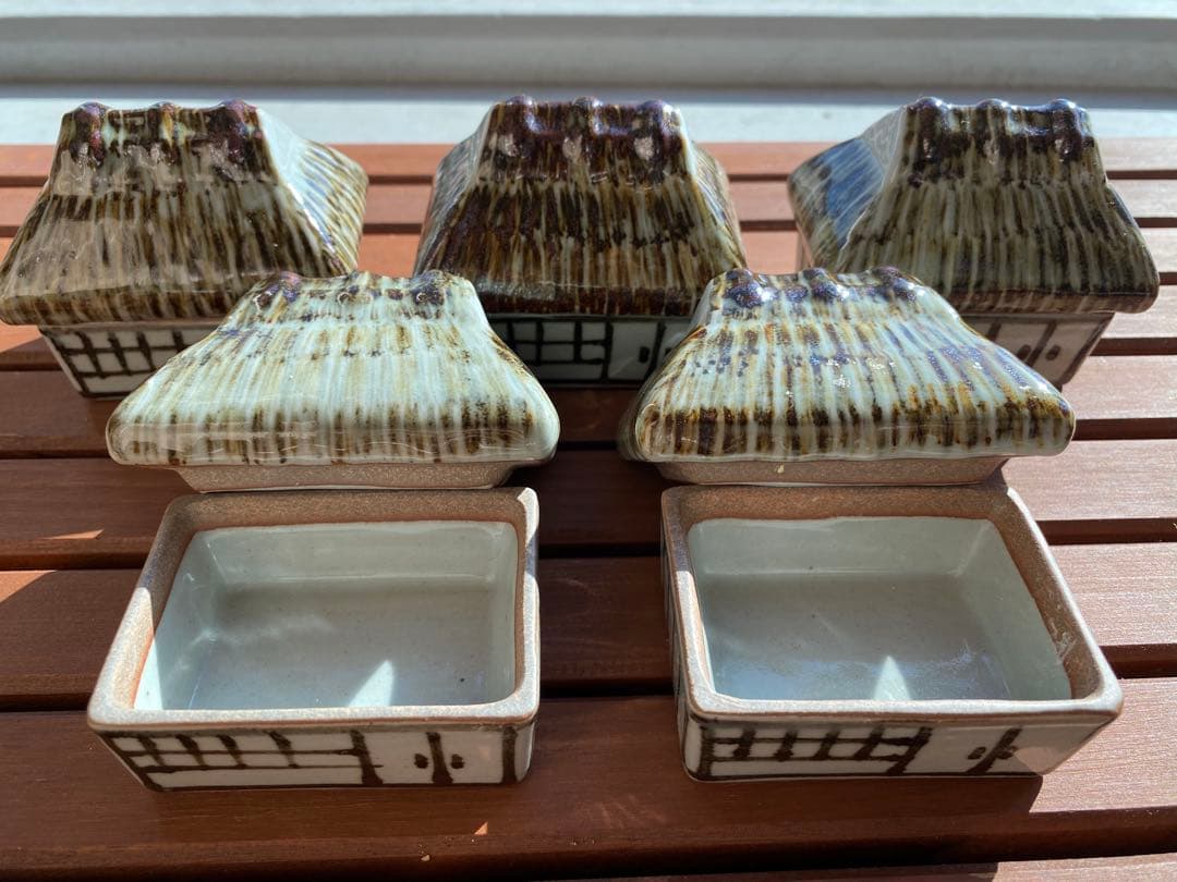 珍味入れ　京焼　田舎屋珍味入れ5客