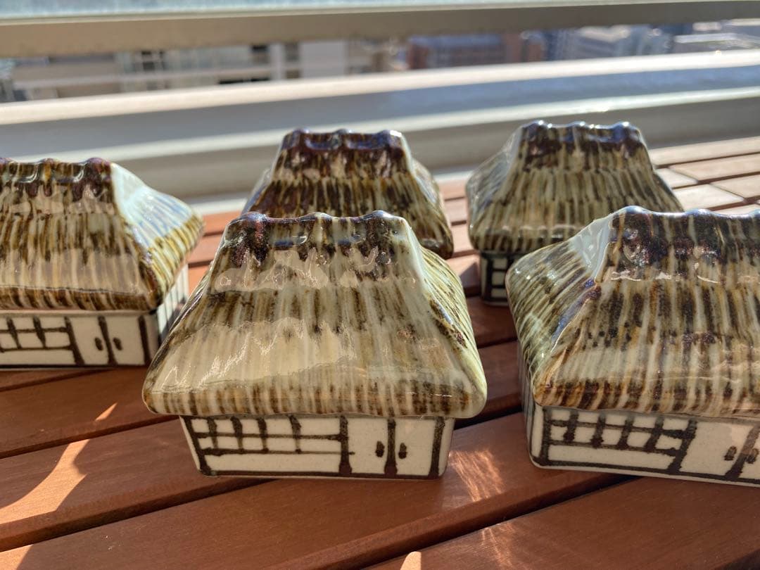 珍味入れ　京焼　田舎屋珍味入れ5客