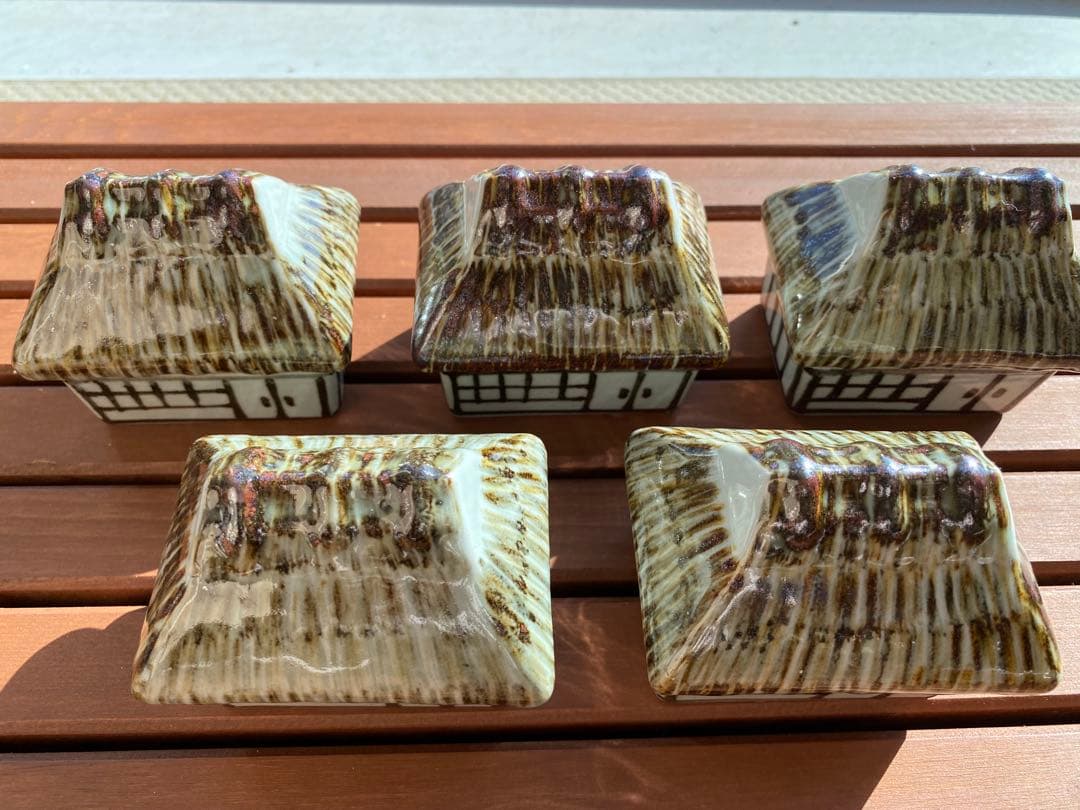 珍味入れ　京焼　田舎屋珍味入れ5客