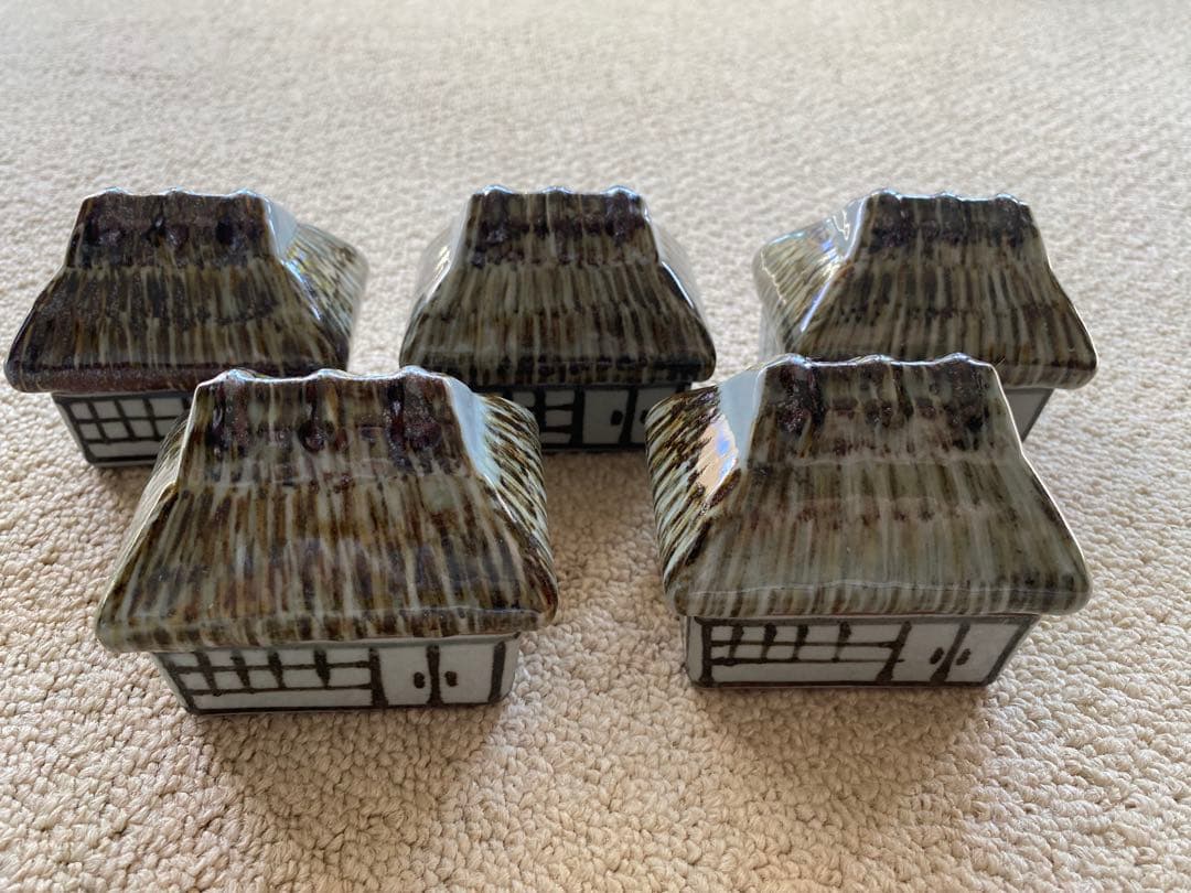 珍味入れ　京焼　田舎屋珍味入れ5客