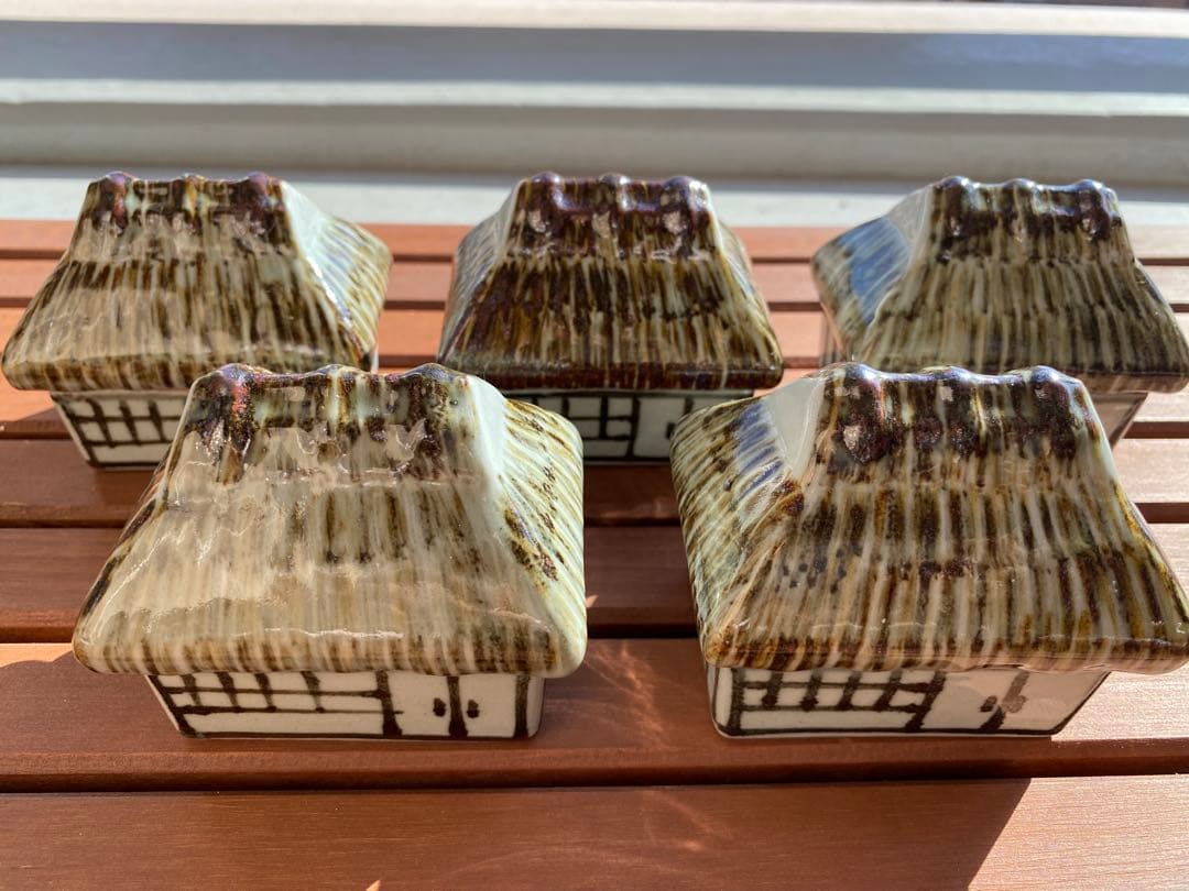 珍味入れ　京焼　田舎屋珍味入れ5客