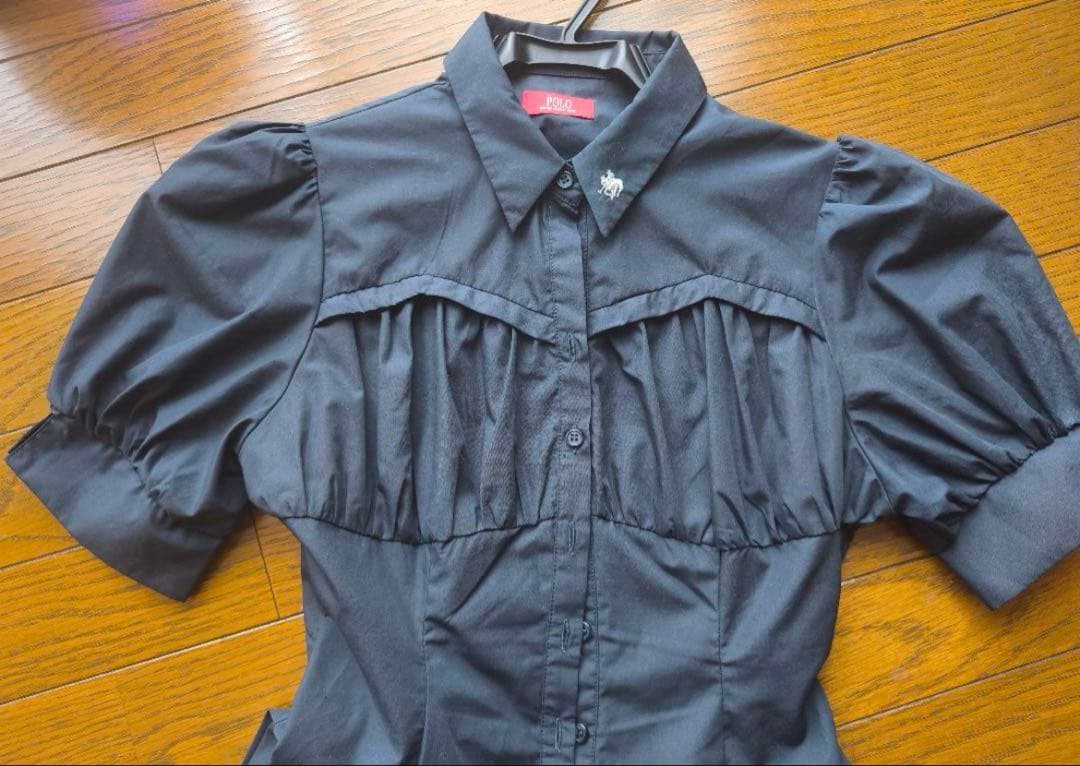 dazzlin POLO コルセットスウィッチングシャツワンピース