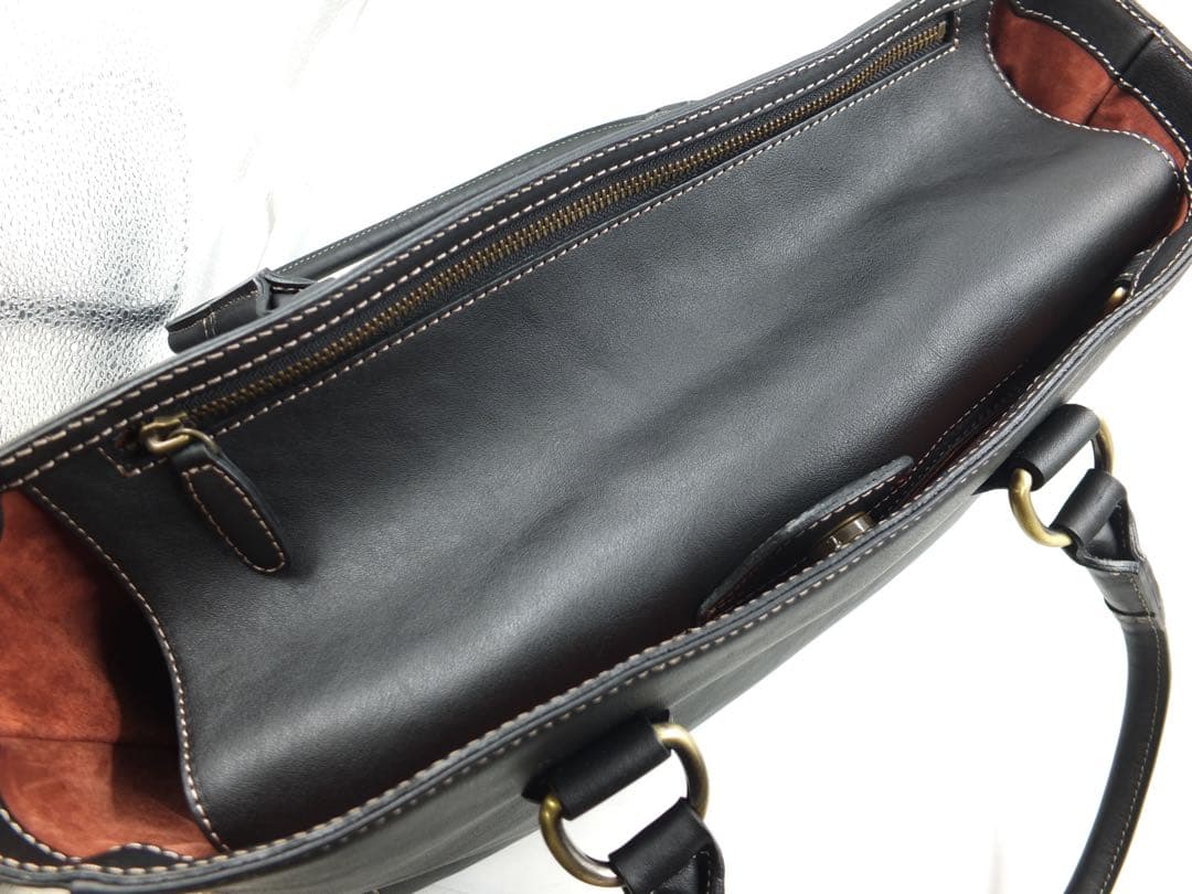 美品 土屋鞄 トーンオイルヌメ ミディアムトート トートバッグ 肩掛けバッグ