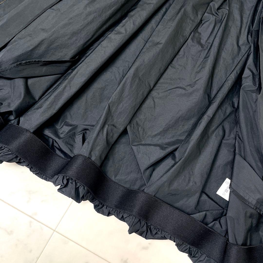 専用【未使用級】ビアズリー 2024SS タフタバルーンブルゾン 絹 黒 F