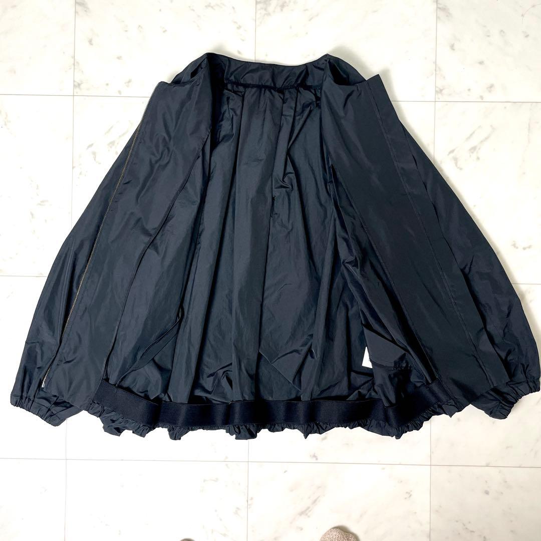 専用【未使用級】ビアズリー 2024SS タフタバルーンブルゾン 絹 黒 F