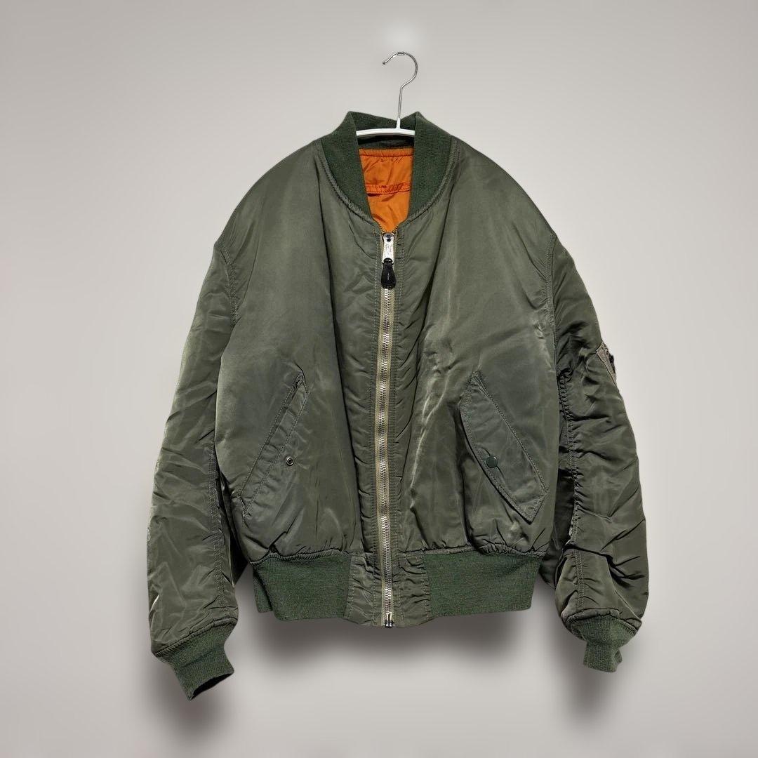 80s IDEALジップ ALPHA INDUSTRIES MA-1 XL