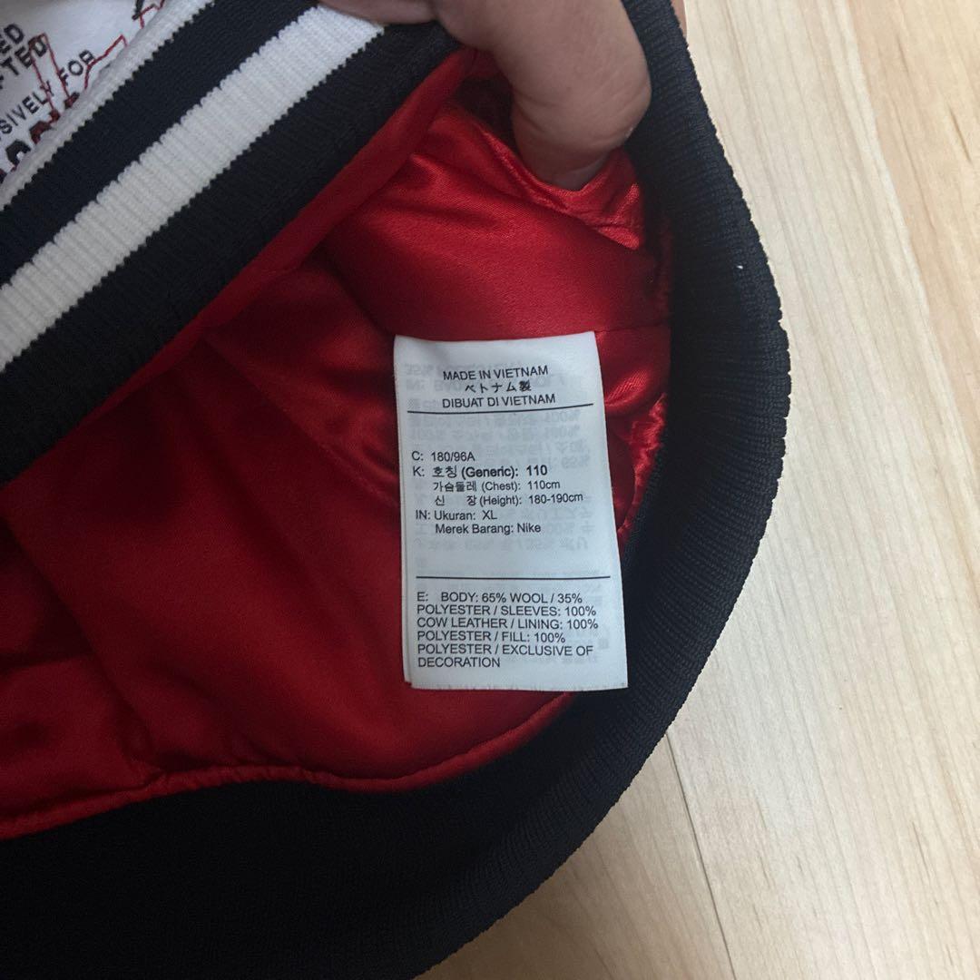 Jordan ジョーダン スタジャン XL レザー袖 NIKE 古着