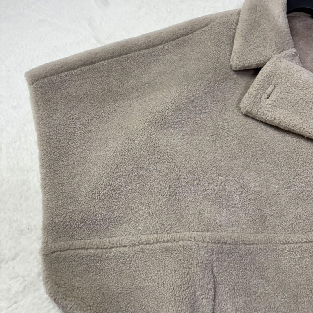 美品 AMERI REVERSIBLE BOA PONCHO COAT