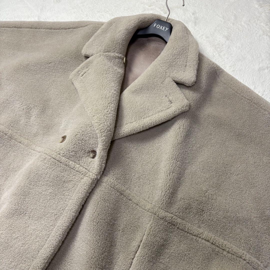 美品 AMERI REVERSIBLE BOA PONCHO COAT