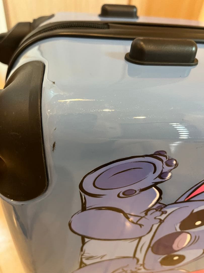 【一度使用のみ】ディズニー　スティッチ スーツケース　キャリアケース