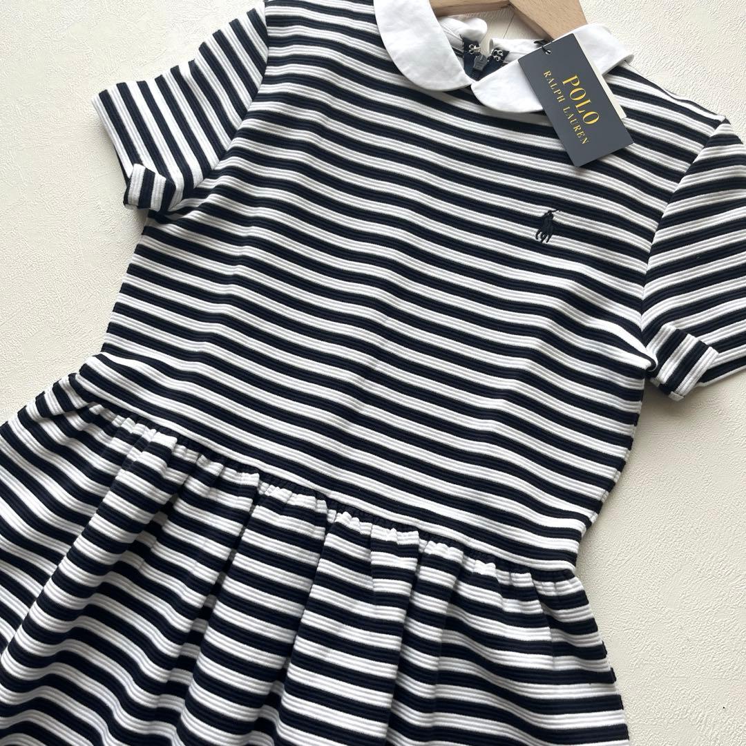 新品タグ付き ラルフローレン ボーダーワンピース 160 完売品