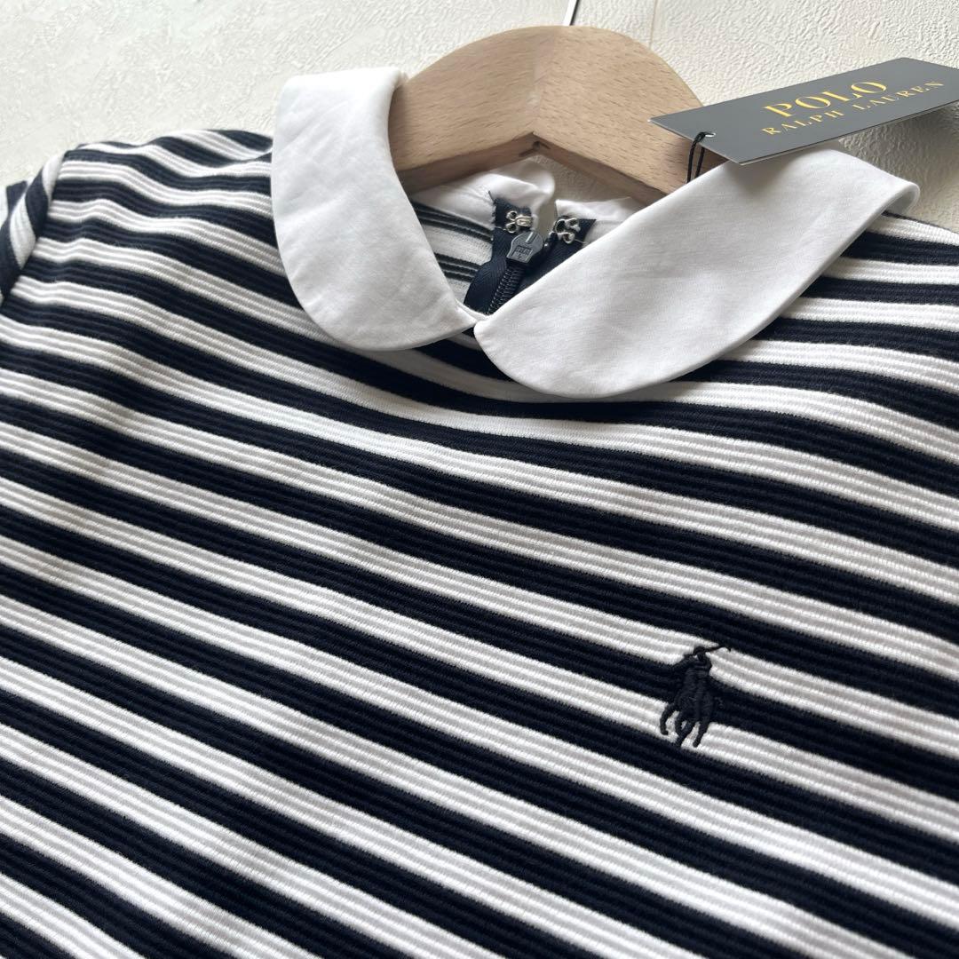 新品タグ付き ラルフローレン ボーダーワンピース 160 完売品