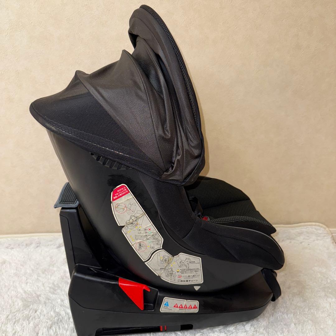 マムズキャリー ターンレジェFIX チャイルドシート ISOFIX サンシェード