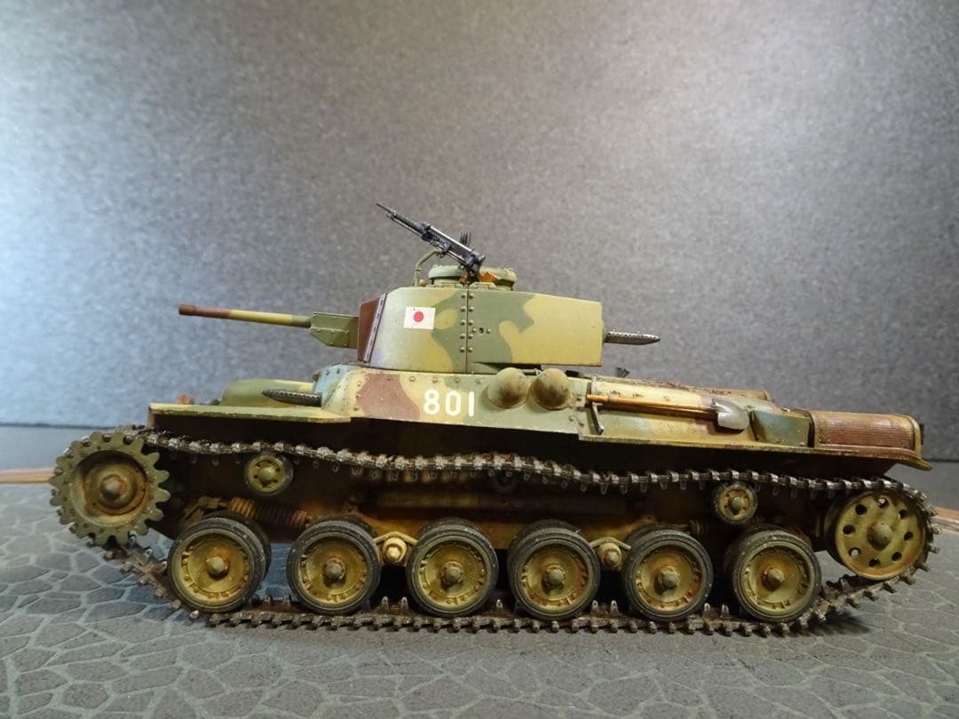 タミヤ1/35 日本陸軍97式中戦車改　戦車プラモデル　完成品