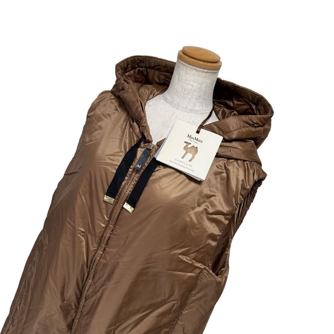 未使用　マックスマーラ TheCube GREENGI ダウンベスト キャメル